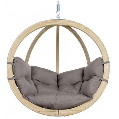 Fauteuil suspendu Globo Chair taupe sans support