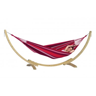 Set composé d’un hamac Salsa et d’un support bois Apollo Amazonas