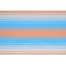 Set hamac support m&eacute;tal anthracite avec hamac Orange bleu 300 cm