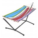 Set hamac support m&eacute;tal anthracite avec hamac Magnifico 140x300 cm