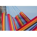 Set hamac Week-end Jobek support bois klass350 hamac kocon multicolore 140x340 cm