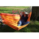 Set hamac Week-end Jobek support bois klass350 hamac kocon Sunny 140x340 cm