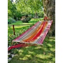Hamac Kolor Jobek orange &eacute;cru rouge - 100x300 cm