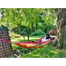 Hamac Kolor Jobek orange &eacute;cru rouge - 100x300 cm