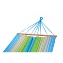 Hamac Kolor Jobek vert bleu &eacute;cru - 100x300 cm