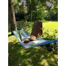 Hamac Kolor Jobek vert bleu &eacute;cru - 100x300 cm