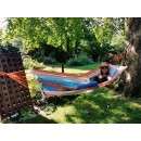 Hamac Kolor Jobek orange bleu 100x300 cm