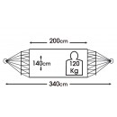 Hamac Kocon Jobek sans barre bois coloris Marine 140x340 cm