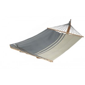 Hamac : Hamac Kocon Jobek sans barre bois coloris Anthracite taupe 340 cm Toile 140x200 cm
