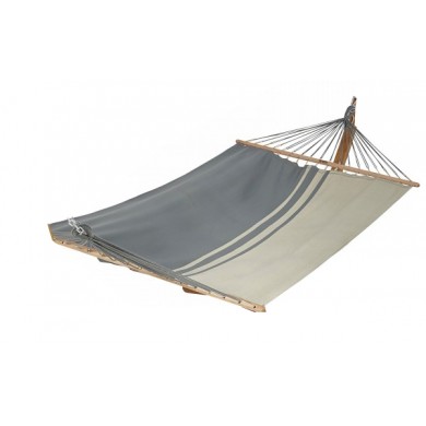 Hamac Kocon Jobek sans barre bois coloris Anthracite taupe 140x340 cm
