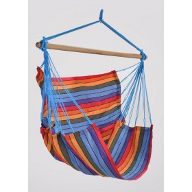 Hamac Assis sur Pied : Chaise Hamac trankil Jobek coloris Multicolore 110x140 cm