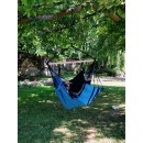 Chaise Hamac Konfort Jobek toile molletonn&eacute;e coloris Caraibes