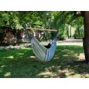 Chaise Hamac Konfort Jobek toile molletonn&eacute;e coloris Anthracite taupe