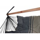 Chaise Hamac Konfort Jobek toile molletonn&eacute;e coloris Anthracite taupe