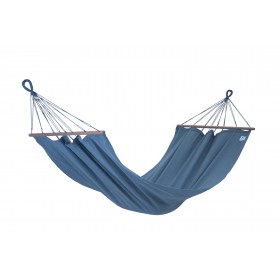 Hamac : Hamac Br&eacute;silien Jobek Kolor, Anthracite uni 300 cm toile 100x200 cm barre bois 78.5 cm