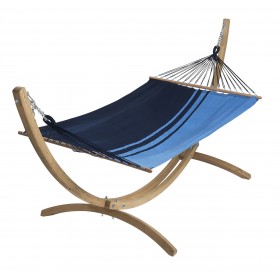 Hamac avec support : Set hamac et support bois Kompagnon 320 Jobek hamac Cara&iuml;bes