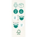 Chaise Hamac trankil Jobek coloris Sunny 110x140 cm