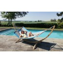 Set Eskapade support bois Kompagnon 320 avec hamac 125x200cm Jobek