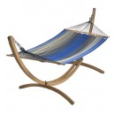 Set Eskapade support bois Kompagnon 320 avec hamac 125x200cm Jobek