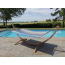 Set Eskapade support bois Kompagnon 320 avec hamac 125x200cm Jobek
