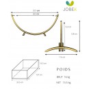 Set Eskapade support bois Kompagnon 320 avec hamac 125x200cm Jobek