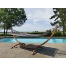Set Eskapade support bois Kompagnon 320 avec hamac 125x200cm Jobek