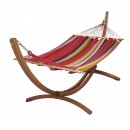 Set Eskapade support bois Kompagnon 320 avec hamac 125x200cm Jobek