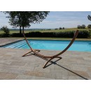 Set hamac Week-end Jobek support bois klass350 hamac kocon 140x340 cm