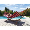 Set hamac et support bois Kompagnon 320 Jobek hamac Fortalenza certifi&eacute; FSC Mix