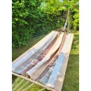 Hamac Kolor Jobek Brasilia 300 cm toile 100x200 cm barre bois 78.5 cm