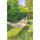 Hamac Kocon Jobek sans barre bois coloris Horizon bleu 340cm toile 140x200 cm