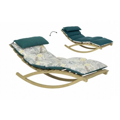 Rocking Lounger Floral  173 x 72 x 72 cm  Amazonas