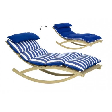 Rocking Lounger Navy 173 x 72 x 72 cm  Amazonas