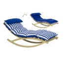 Rocking Lounger Navy 173 x 72 x 72 cm  Amazonas