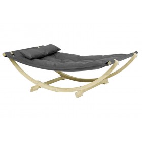 Hamac Lit : Lit Lounge Bed Anthracite Amazonas 230 x 68 x 141 cm