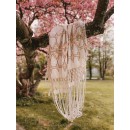Hamac XXL Rio Boho Ecru toile 250 x 160 cm longueur  360 cm