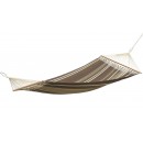Hamac Palacio Caf&eacute; Amazonas toile 240 x 160 cm longueur 360 cm barre bois 140 cm