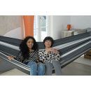 Hamac XXL Paradiso Silver Amazonas toile 250x175 cm longueur 360 cm