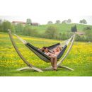 Hamac XXL Paradiso Silver Amazonas toile 250x175 cm longueur 360 cm
