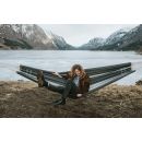 Hamac XXL Paradiso Silver Amazonas toile 250x175 cm longueur 360 cm