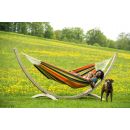 Hamac XXL Paradiso Terracotta Amazonas toile 250x175 cm longueur 360 cm