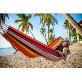 Hamac : Hamac Barbados Acerola Amazonas toile de 230 x150 cm longueur 340 cm