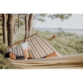 Hamac : Hamac Brasilia Cappuccino Amazonas toile 210 x 140 cm longueur 310 cm