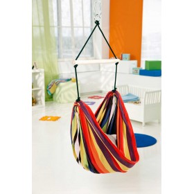 Hamac Assis Suspendu : Chaise &agrave; pendre pour enfant Rainbow Amazonas 155 x 120 cm