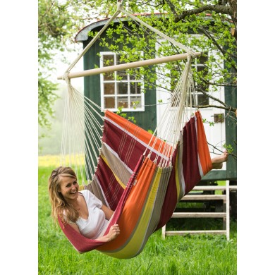 Chaise à pendre XL Brasil Amazonas ou Fauteuil suspendu 160 x130 cm Acerola