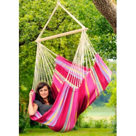 Hamac Assis sur Pied : Chaise &agrave; pendre XL Brasil Amazonas ou Fauteuil suspendu 160 x130 cm Grenadine
