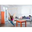 Chaise &agrave; pendre XL Brasil Amazonas ou Fauteuil suspendu 160 x130 cm Natura