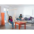 Chaise &agrave; pendre XL Brasil Amazonas ou Fauteuil suspendu 160 x130 cm Natura