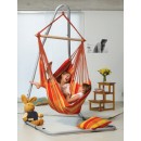 Chaise &agrave; pendre XL Brasil Amazonas ou Fauteuil suspendu 160 x130 cm Papaye