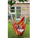 Chaise &agrave; pendre XL Brasil Amazonas ou Fauteuil suspendu 160 x130 cm Papaye